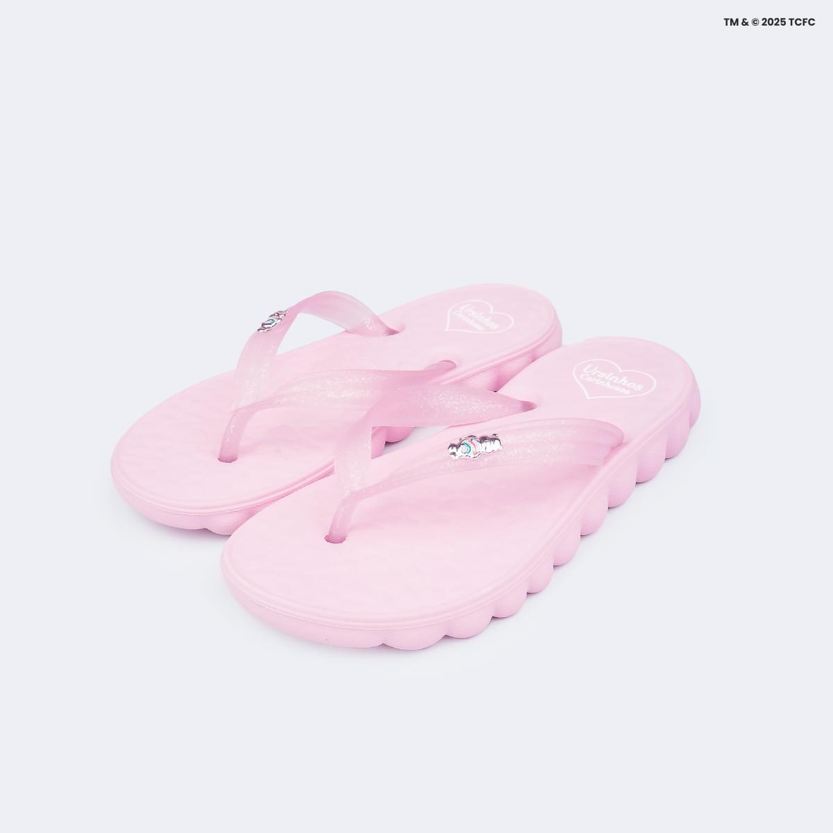 Chinelo Infantil Pampili Puffly Ursinhos Carinhosos Rosa