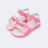 Sandália Papete Infantil Pampili Bia Docinho Rosa Nude