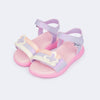 Sandália Papete Infantil Pampili Bia Lavanda Colorida