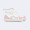 Tênis Cano Médio Infantil Pampili Life Rosa Branco