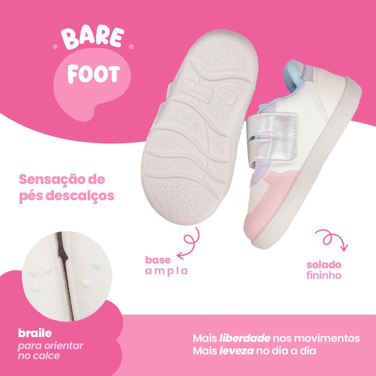 Tênis Infantil Feminino Pampili Sophie Perfuros Candy Color