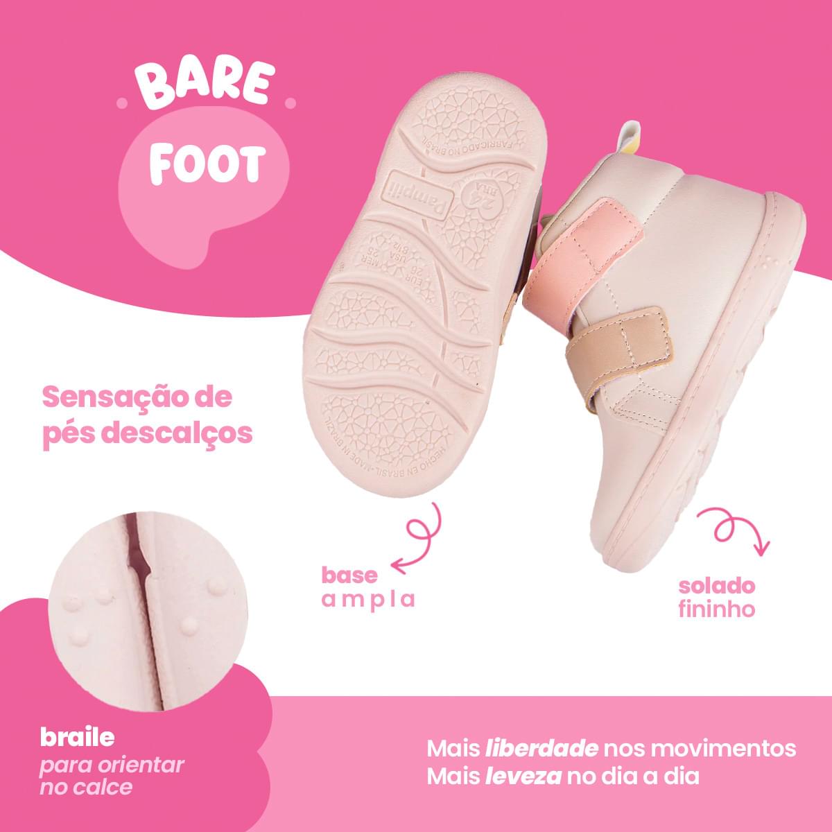 Tênis Infantil Pampili Sophie Nude Colorido