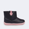 Bota Cano Baixo Infantil Pampili Sophie Barefoot Lisa Preta