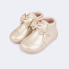 Tênis Infantil Pampili Sophie Barefoot Clássico Dourado