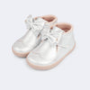 Tênis Infantil Pampili Sophie Barefoot Clássico Prata