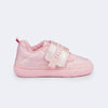 Tênis Infantil Feminino Pampili Sophie Comfy com Tachas Rosa