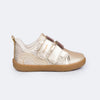 Tênis Infantil Pampili Sophie Barefoot Texturizado Dourado