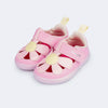 Tênis Infantil Pampili Mini Sophie com Flor Rosa
