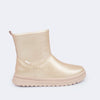 Bota Infantil Feminina Pampili Flora Cintilante Dourada