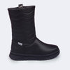 Bota Infantil Feminina Pampili Flora Cano Alto Costura Preta