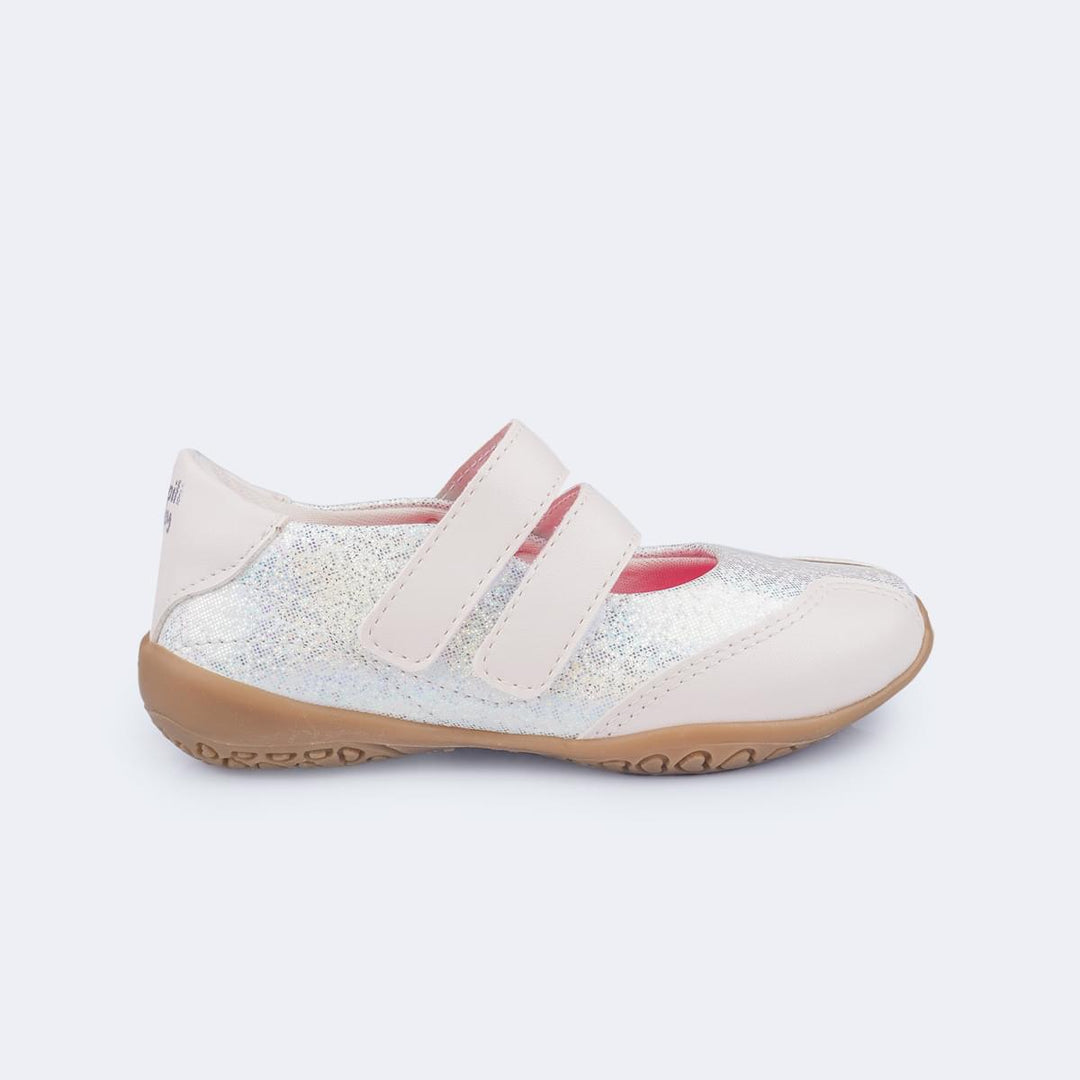 Tênis de Led Pampili Sneaker Luz Mary Jane Laço Rosa Neon