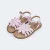 Sandália Infantil Feminina Pampili Maitê Mini com Flor Rosa Claro