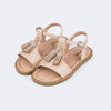 Sandália Infantil Pampili Mini Maitê Tassel Nude