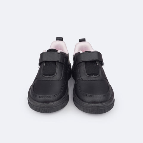 Tênis Infantil Feminino Pampili Up Monocromático Preto