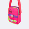 Bolsa de Led Pampili Chocomonstros Cacau Show Pink Colorida
