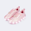 Tênis de Led Infantil Feminino Pampili Stella Rosa