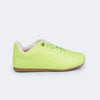Tênis Flat Infantil Pampili Cadarço Elástico Verde Neon