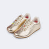 Tênis Flat Infantil Pampili Frutinhas Dourado