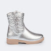 Bota Infantil Feminina Safira Western Prata
