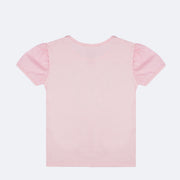 Camiseta Infantil Pampili Borboleta com Strass Rosa - traseira da camiseta em algodão