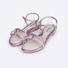 Sandália Infantil Pampili Iris Tiras e Strass Rosa
