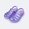 Sandália Crocker Infantil Pampili Glee Irisado Lilás