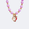 Colar Choker Infantil Pampili Unicórnio Lilás