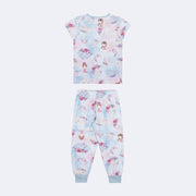 Pijama Infantil Alakazoo Sonho Azul e Rosa - costas do pijama 