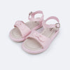 Sandália Infantil Pampili Cora Laço e Perfuros Rosa Suspiro