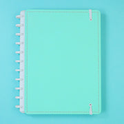 Caderno Inteligente Grande Verde Pastel - traseira do caderno