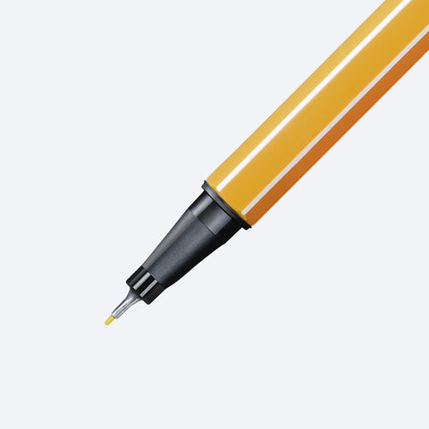 Caneta Stabilo Point 88 Amarela Neon - caneta aberta