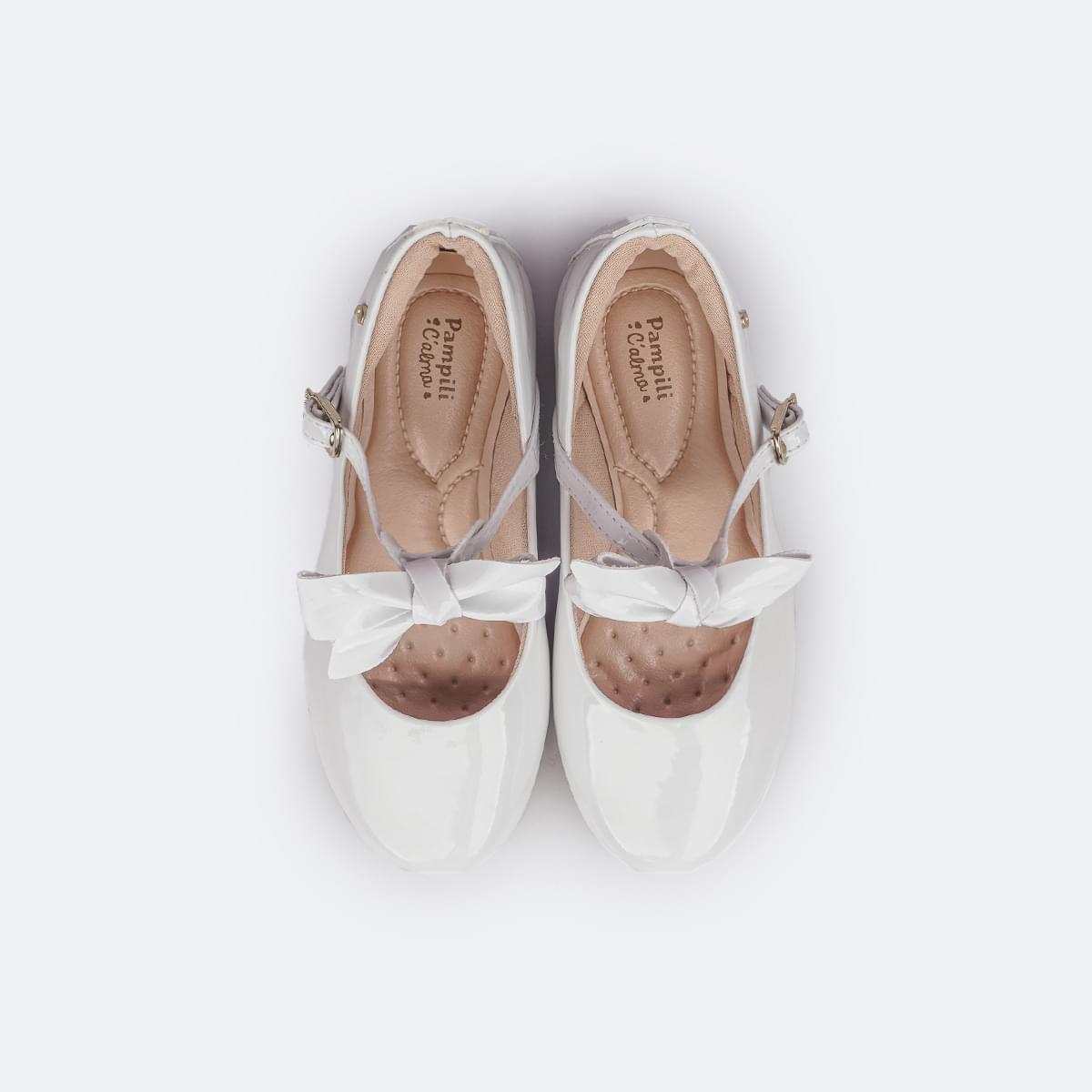 Sapato Infantil Feminino Pampili Angel com Laço Removível Verniz  Branco.jpg