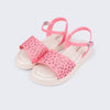 Sandália Infantil Feminina Flower Flores Rosa