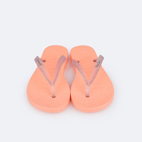 Chinelo Infantil Pampili Love Laranja Neon - Vem com necessaire!