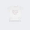 Camiseta Infantil Pampili Coração True Friends Off White