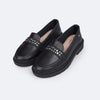 Sapato Infantil Pampili Tifany Mocassim Strass Preto