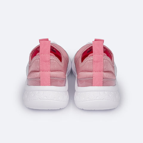 Tênis Infantil Feminino Pampili Gabi Comfy Ultra Leve Rosa Blush - traseira tênis infantil