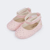 Sapato de Bebê Nina Strass Rosa - Vem Com Mimo Especial!