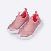 Tênis Infantil Feminino Pampili Gabi Comfy Ultra Leve Rosa Blush - frente tênis infantil feminino