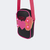 Bolsa de Led Infantil Pampili Fly Preta e Pink Fluor