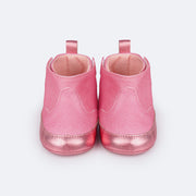 Bota de Bebê Pampili Nina Glitter Rosa Claro - bota infantil feminina