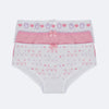 Kit Calcinha Infantil Pampili Sortidas Gatinhos Rosa e Branco