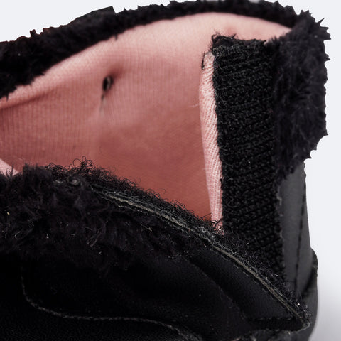 Bota de Bebê Pampili Nina Pelúcia Preta - velcro bota para bebê