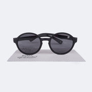 Óculos de Sol Infantil KidSplash! Proteção UV Redondo Preto - frente do óculos