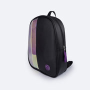 Mochila Feminina Tweenie Comfy Preta e Holográfica - frente da mochila preta