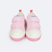 Tênis Infantil Feminino Pampili Max Velcro Rosa Chiclete