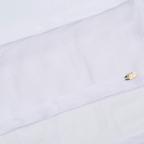 Vestido Infantil Pampili Corações de Strass Branco - detalhe da barra