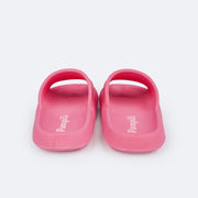 Chinelo Slide Infantil Pampili Mini Puff Pink - traseira do chinelo nuvem feminino