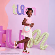 Bolsa de Led Infantil Feminina Docinho Rosa Flúor