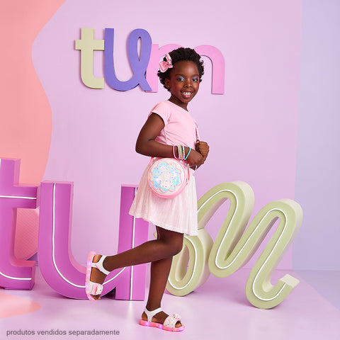 Bolsa de Led Infantil Feminina Docinho Rosa Flúor